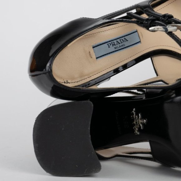 SOLD Prada Patent Dual Buckle Mary Jane Pumps - Picture 10 of 10